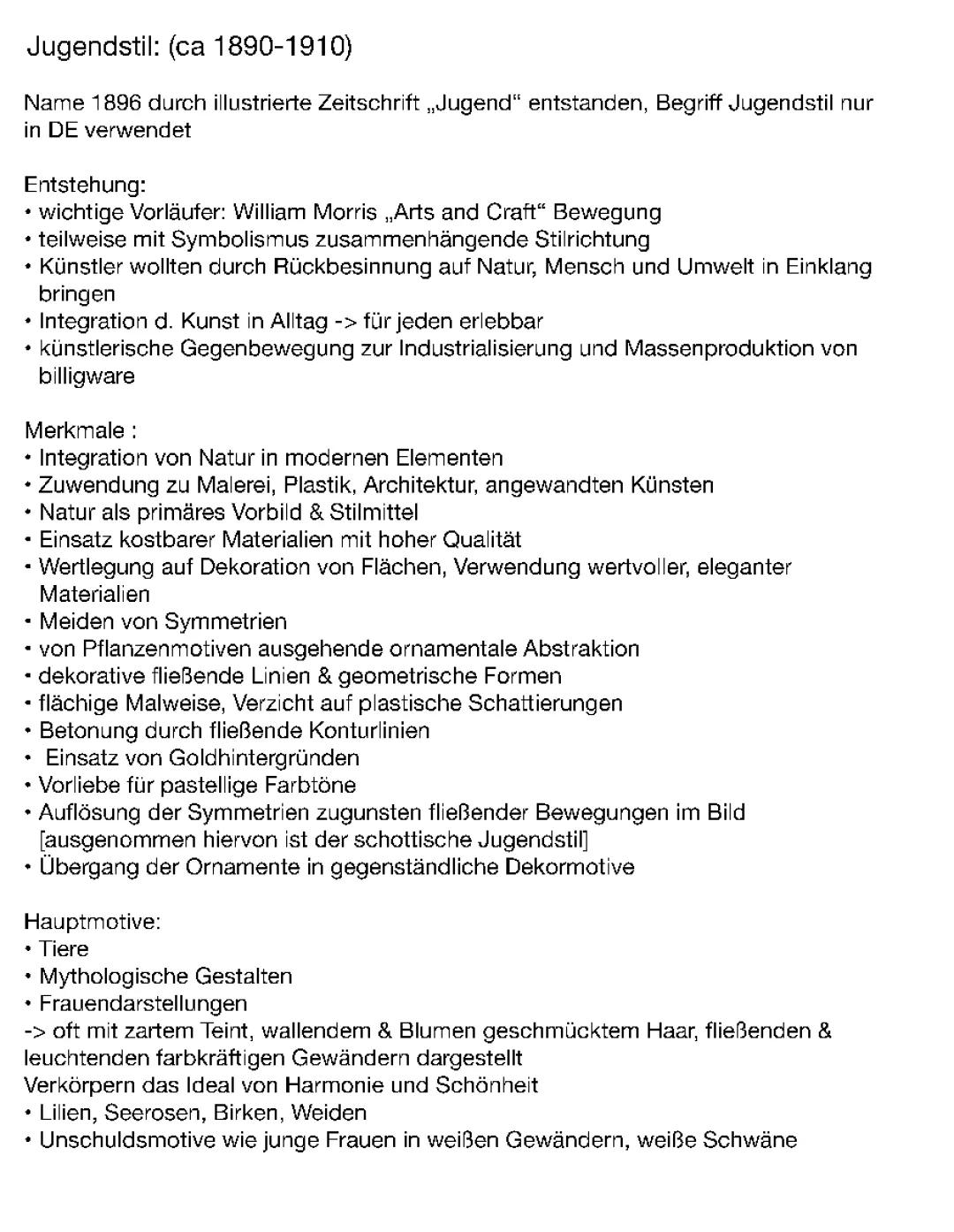 Kunstepoche Jugendstil