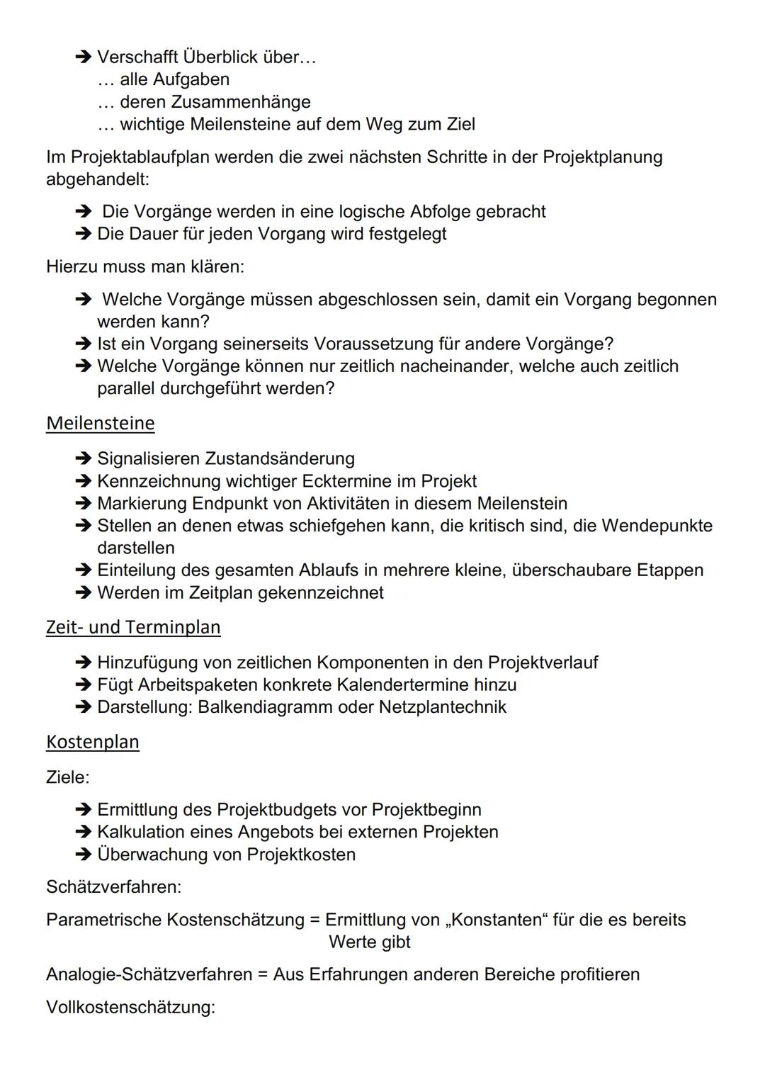 # Projektmanagement - Begriffe und Grundlagen

Definition Projekt:

→ Ist umfangreich
→ Begrenzung (zeitlich, personell, finanziell)
→ Ziels