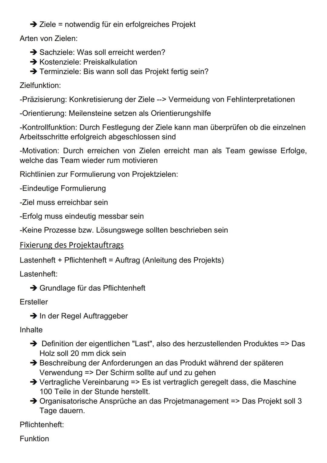 # Projektmanagement - Begriffe und Grundlagen

Definition Projekt:

→ Ist umfangreich
→ Begrenzung (zeitlich, personell, finanziell)
→ Ziels