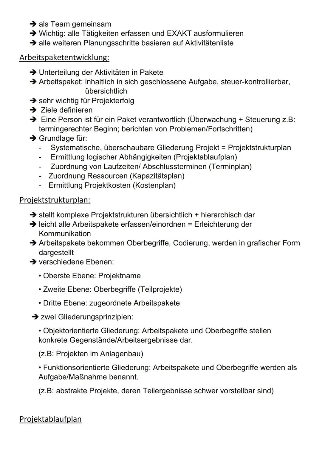 # Projektmanagement - Begriffe und Grundlagen

Definition Projekt:

→ Ist umfangreich
→ Begrenzung (zeitlich, personell, finanziell)
→ Ziels