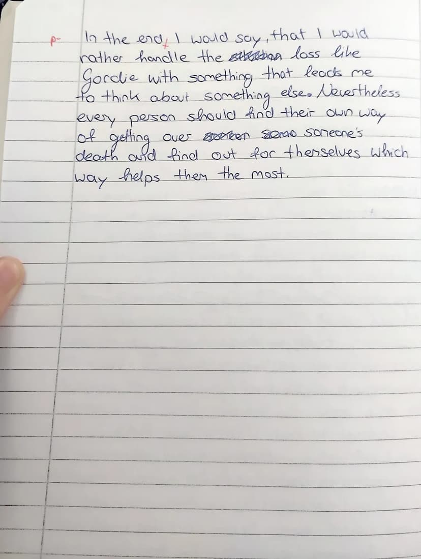 Kurs E1E12
Tasks:
Klausur
im Fach Englisch
Name: Cosima Luduig
16.06.2023
XGeN
Gellrich
1.) Summarize the extract from Stephen King's novel.