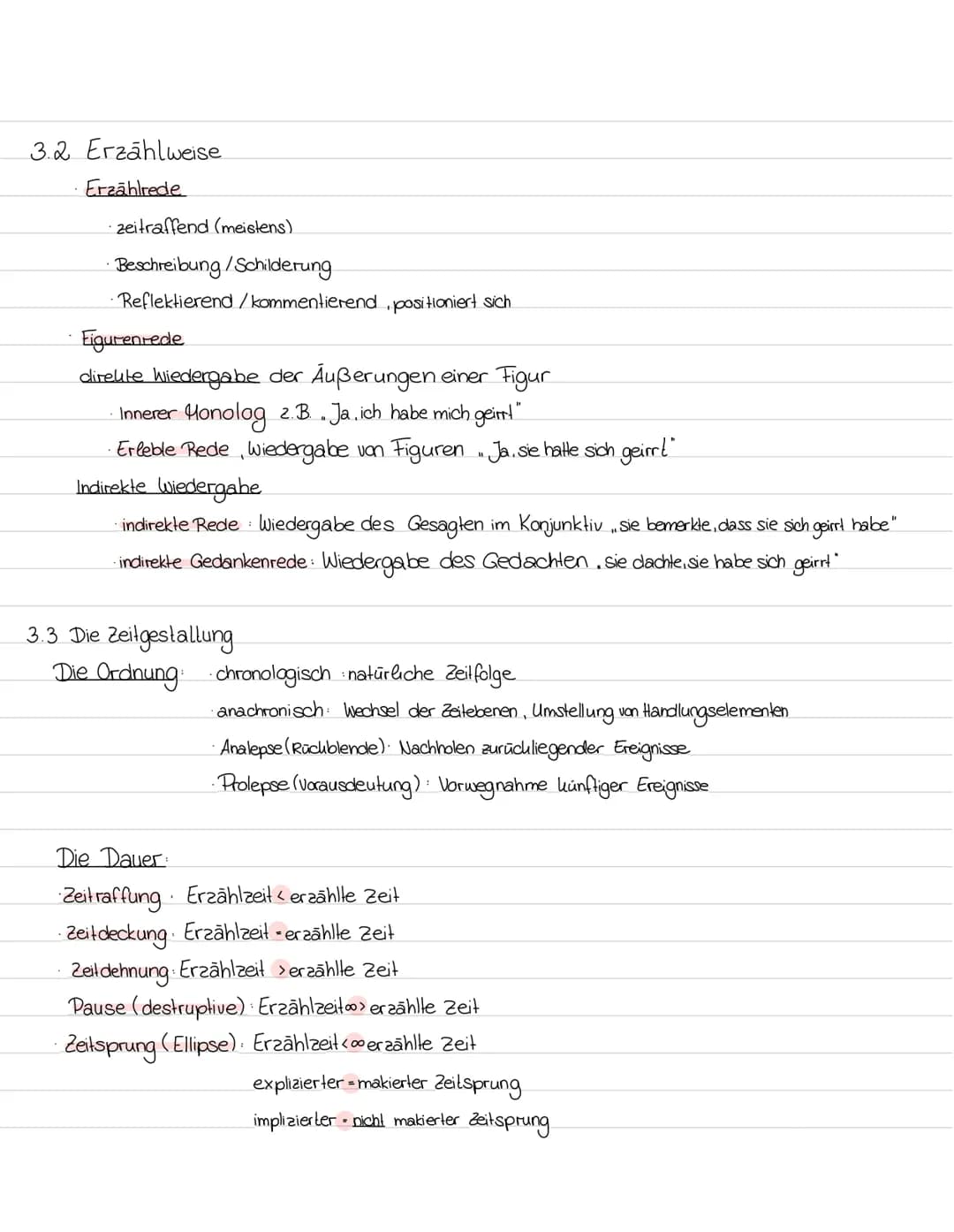 Erzähltextanalyse
Vorarbeit
Informationen zu den Personen malieren
Besonderheiten der Sprache makier en
- Erzähler, Perspektive, Fokalisieru