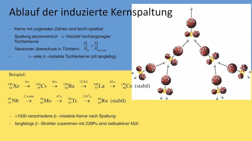 Atom- und Kernphysik
Kernspaltung und ihr Nutzen Inhaltsverzeichnis
• Entdeckung
• radioaktive Elemente
Ablauf
• spontane Kernspaltung
• ind