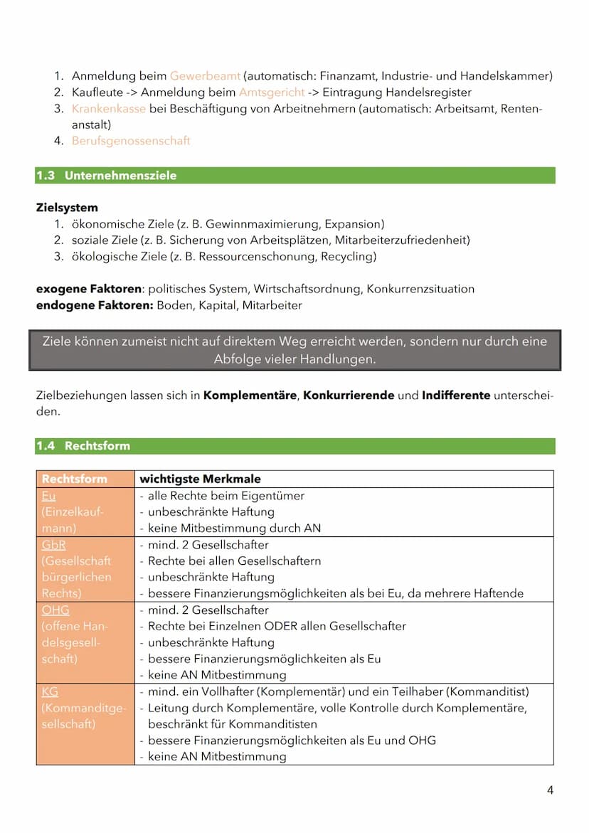 1 Betriebswirtschaftliche Grundentscheidungen
1.1 Grundüberlegungen
Gründungsmotive
höheres Einkommen
Herausforderung
Ansehen.
Unzufriedenhe