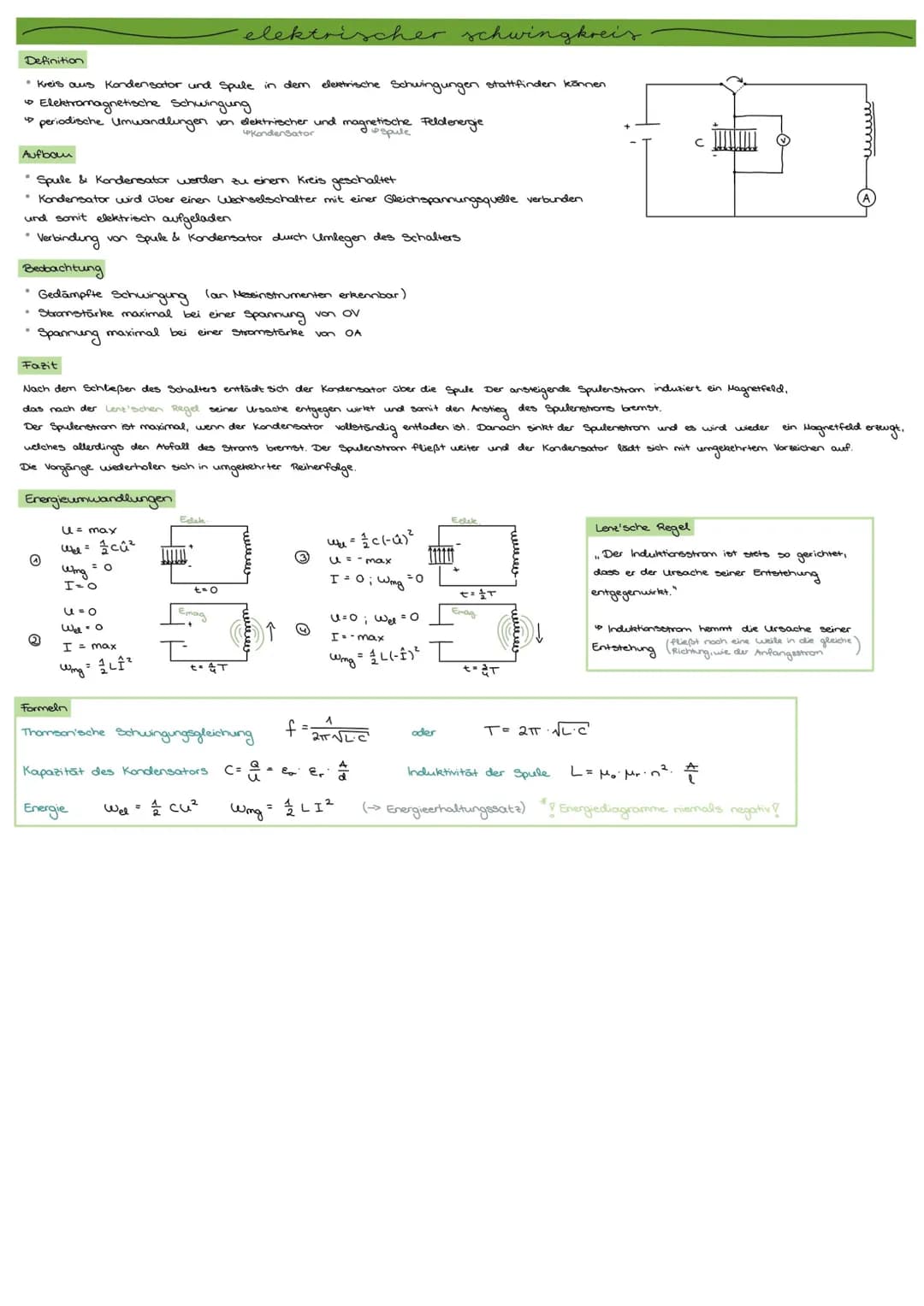 Q2 - Schwingungen und Wellen
.
•
-harmonische schwingungen.
Schwingung /Oszillation = zeitlich periodische Bewegung um eine Gleichgewichtsla