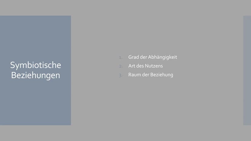 Symbiose
Von Sophia Backhaus und Jule Meiren Inhaltsverzeichnis
Symbiose Definition - was ist das?
Symbiotische Beziehungen - Die 3 Formen d