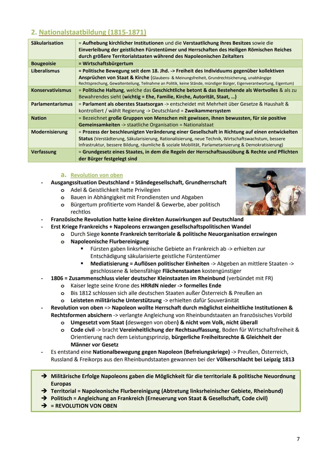 Zusammenfassung Geschichte
1. Industrialisierung / Industrielle Revolution und soziale Frage (19. Jhd)
a. Allgemeine Voraussetzungen für die