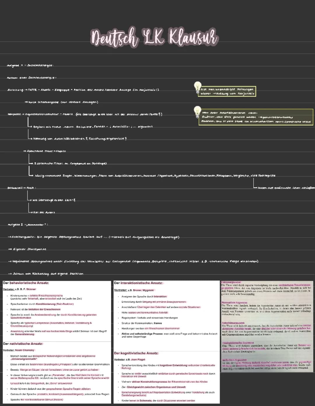 Sachtextanalyse und Ontogenese