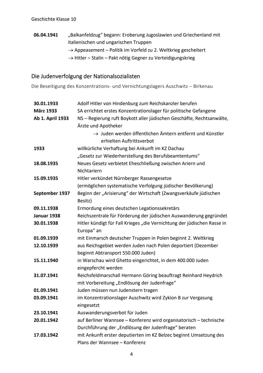Geschichte Klasse 10
DIE NS - WIRTSCHAFTSPOLITIK
Ziele
Beseitigung der
Arbeitslosigkeit
wirtschaftliche
Eigenständigkeit
Maßnahmen
staatlich