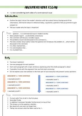 Know Argumentative Essay/ Discussion Englisch  thumbnail