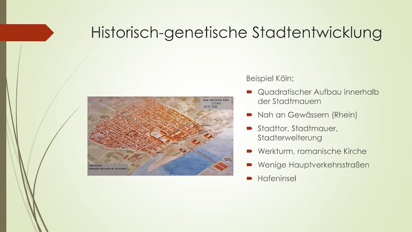 Stadt-
entwicklung
Europa, Nordamerika Inhaltsverzeichnis
► Historisch-genetische Stadtentwicklung (Köln)
Funktionale Gliederung
Sozialräuml