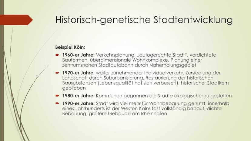 Stadt-
entwicklung
Europa, Nordamerika Inhaltsverzeichnis
► Historisch-genetische Stadtentwicklung (Köln)
Funktionale Gliederung
Sozialräuml