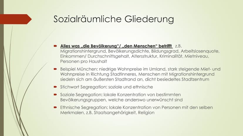 Stadt-
entwicklung
Europa, Nordamerika Inhaltsverzeichnis
► Historisch-genetische Stadtentwicklung (Köln)
Funktionale Gliederung
Sozialräuml