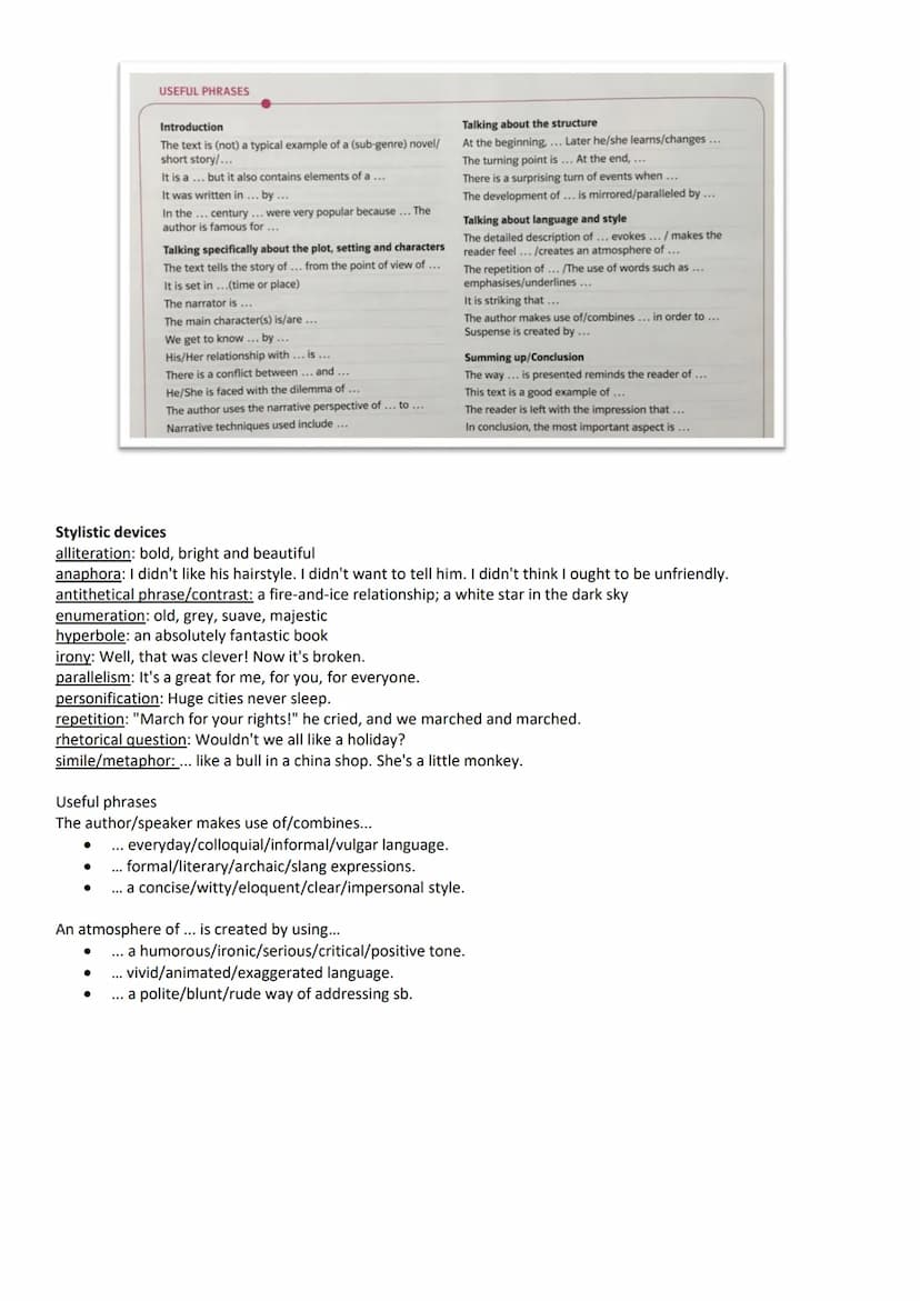 Hot to improve your style
Analysis non-fictional texts
STEP 1 Preparation
●
STEP 2 Writing
●
●
●
Useful phrases
Giving information on the te