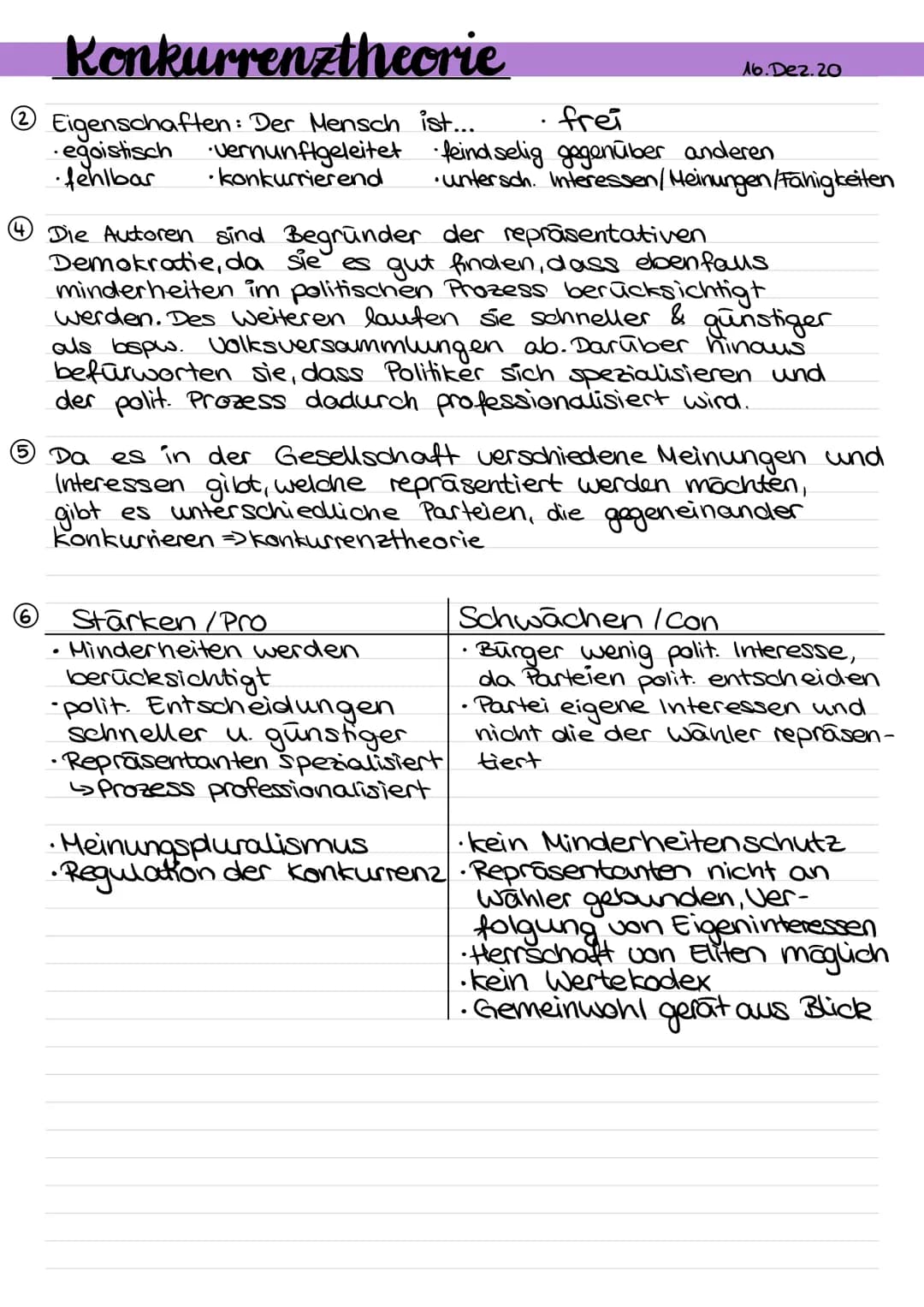 Konkurrenztheorie
2 Eigenschaften: Der Mensch ist....
·egoistisch vernunfigeleitet
•fehlbar konkurrierend
4 Die Autoren sind Begründer der r