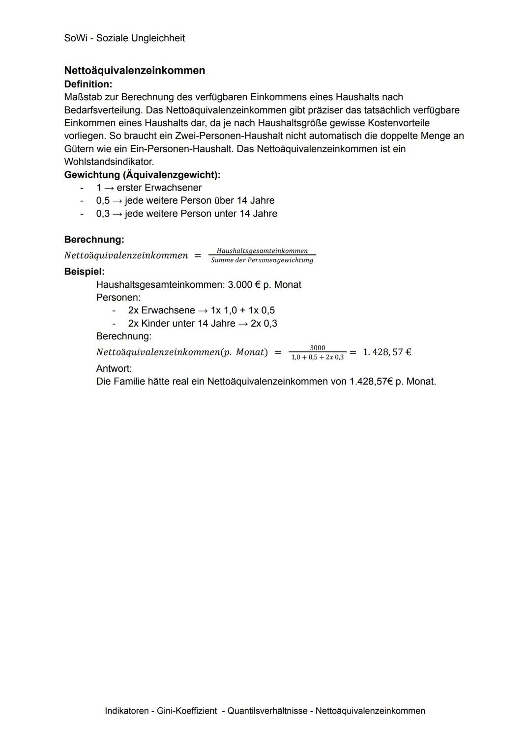 SoWi - Soziale Ungleichheit

Definition: Sozialstruktur

Sozialstruktur beschreibt die Organisation und Wirkungszusammenhänge innerhalb eine