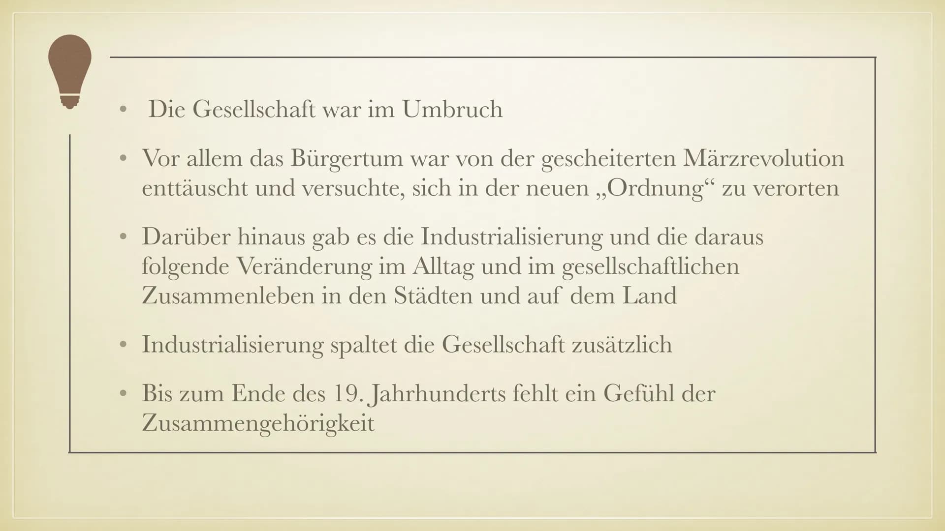 REALISMUS
ÜBER DIE LITERARISCHE EPOCHE ●
Begriffserklärung
• Geschichtlicher & philosphischer Hintergrund
●
●
●
●
●
GLIEDERUNG
●
Autoren & W