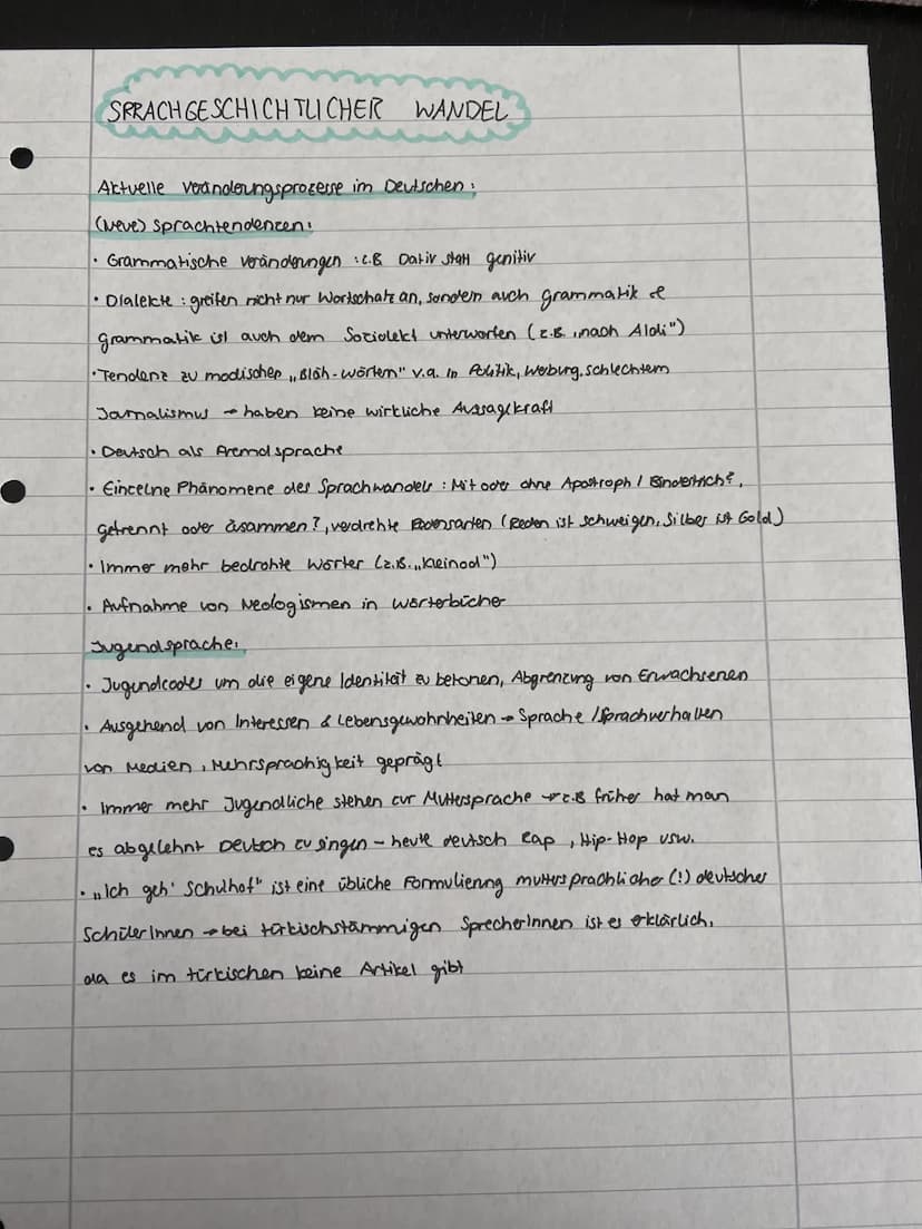 
<p>Der sprachgeschichtliche Wandel ist ein faszinierendes Phänomen, das die deutsche Sprache über die Jahrhunderte geprägt hat. Von den Anf