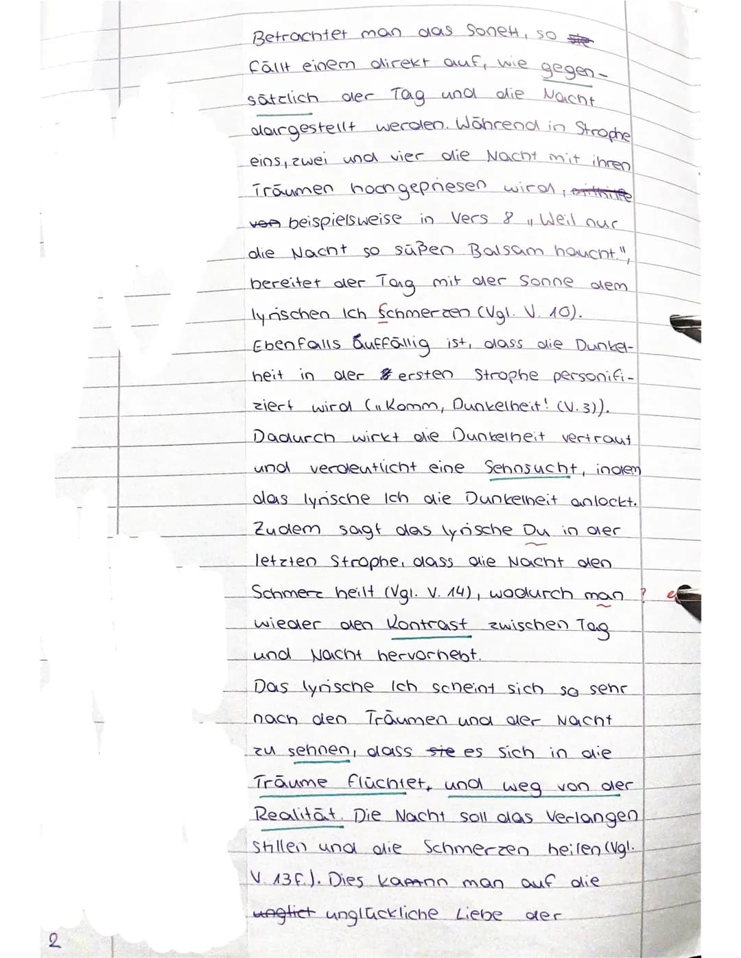 Klausur Nr. 1 (zweistündig)
1. Gedicht interpretieren. (70%)
2. Zuordnung in die Epoche Romantik. (30%)
Gedicht:
Es hat ein Kuss mir Leben e