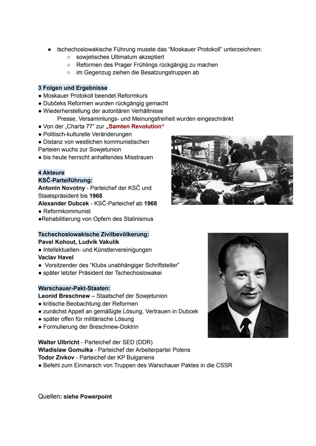 1 Vorgeschichte
2 Verlauf
3 Folgen
4 Akteure
1 Vorgeschichte
• Staatspräsident Antonín Novotný
verfolgte unterdrückende Politik mit
stalinis