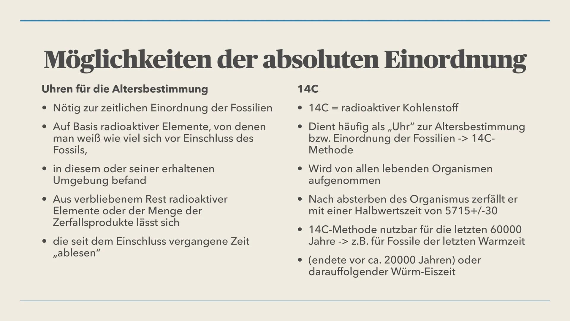 EIN REFERAT VON ANIELA, KIRTHIKA UND LELIA
Paläontologie
Biologie GK - Evolution LEBENE FOSSILIEN
Themen
• Paläontologie
Entstehung von Foss