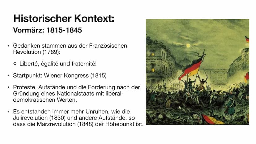 Epoche: Vormärz
Von Nico Thielemann und Katharina Müller Inhaltsübersicht:
Historischer Kontexte
Gesellschaftliche Faktoren
Literatur
Georg 