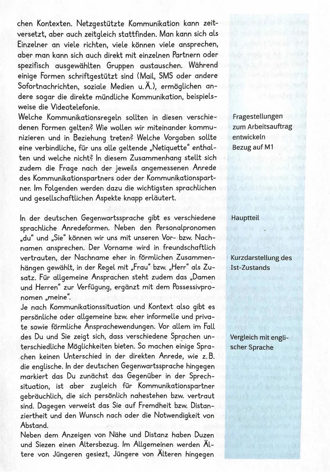 Netiquette: Angemessene und wertschätzende
Kommunikation im Netz
Aufgabenart
Materialgestütztes Verfassen eines Textes mit fachspezifischem 