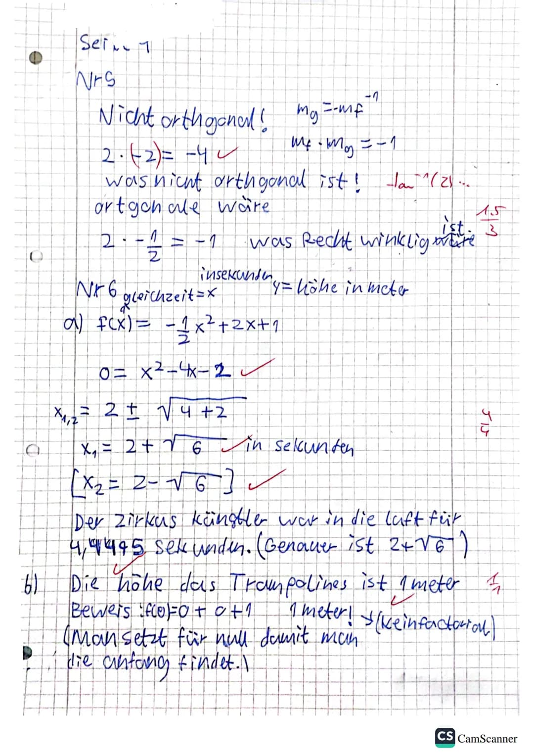 1. Klausur: BG 11/06
Gesamtpunktzahl:
Name, Vorna
-3
-2
0
V
f(x) =
Fach: Mathematik
Hilfsmittelfreier Teil (maximal 19 von 50 Bewertungseinh