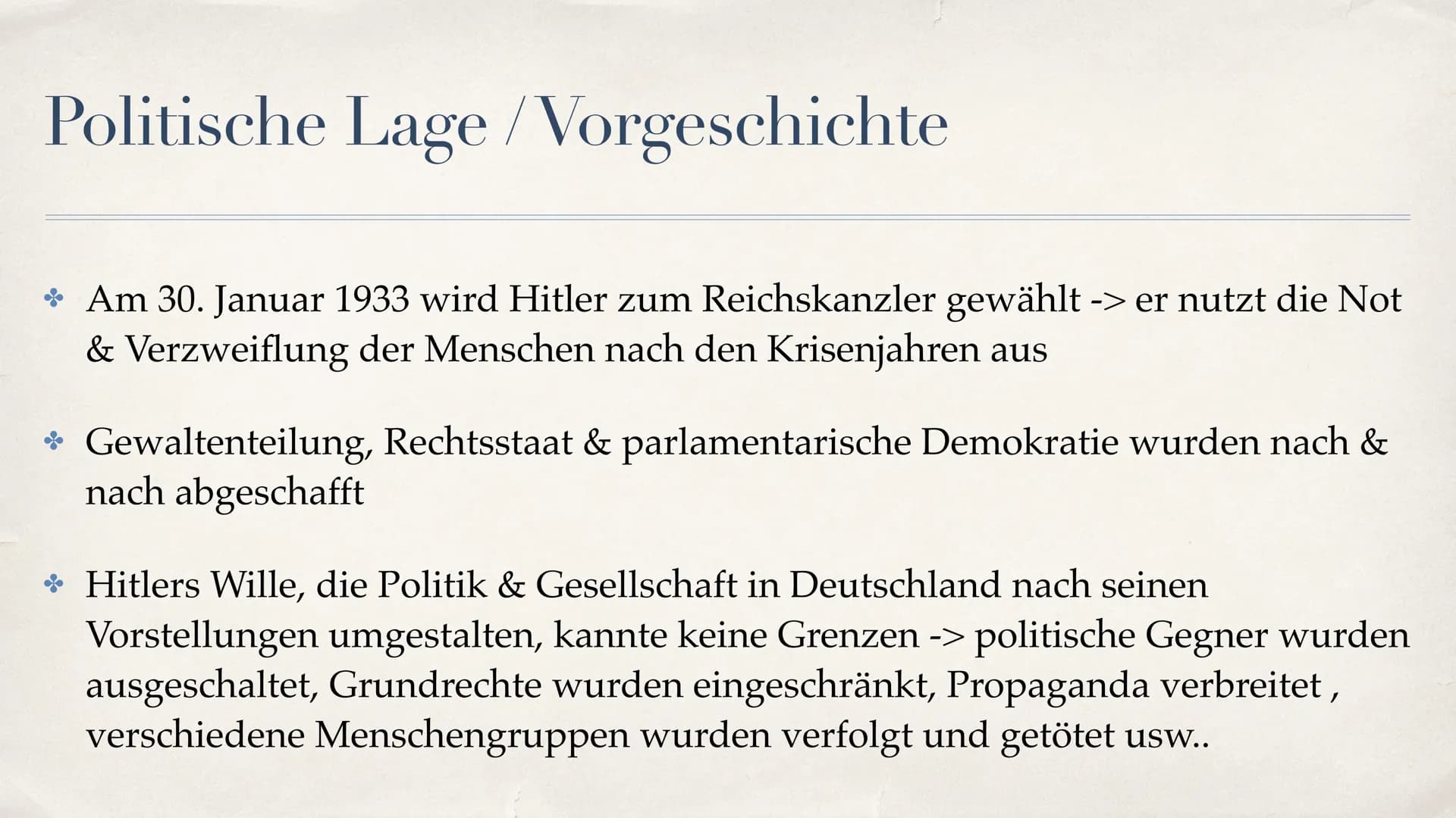 Attentat auf Adolf Hitler
20 juli 1944
Clara Benz Ersatzleistung Q2 Gliederung
* Politische Lage / Vorgeschichte
* Wer war Claus von Stauffe