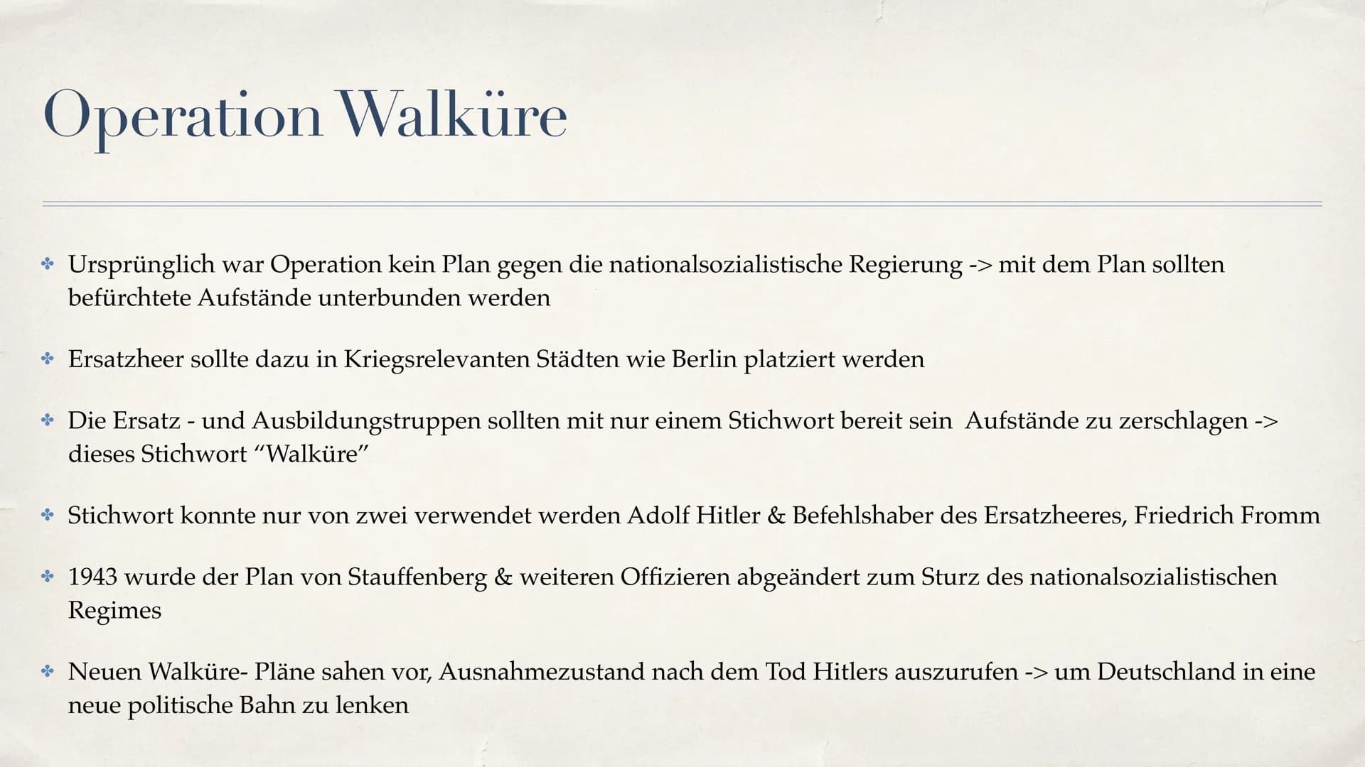 Attentat auf Adolf Hitler
20 juli 1944
Clara Benz Ersatzleistung Q2 Gliederung
* Politische Lage / Vorgeschichte
* Wer war Claus von Stauffe