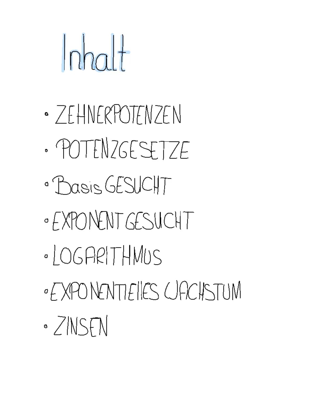 Zehnerpotenzen und Exponentielles Wachstum 