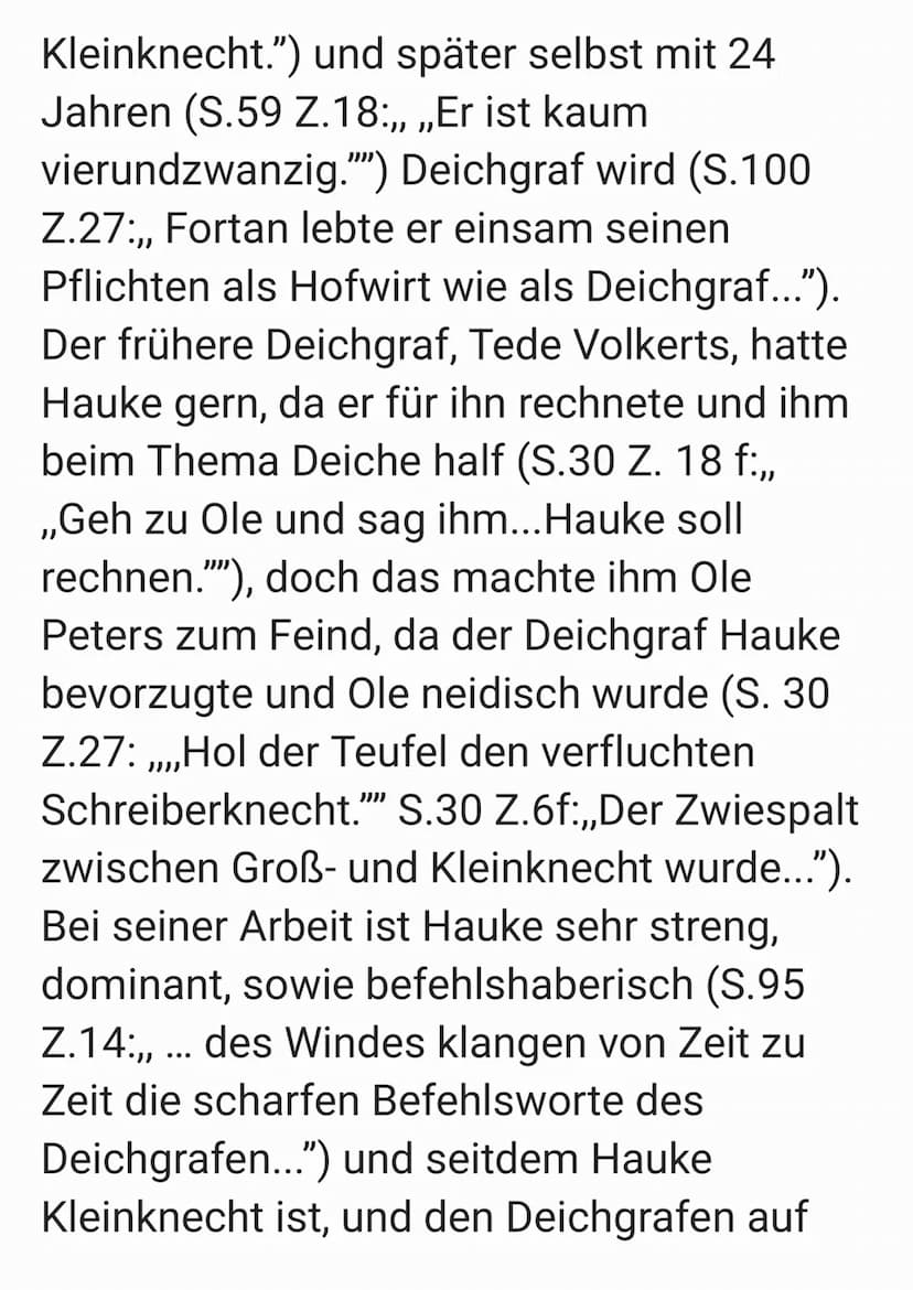 Charakterisierung Hauke Haiens
In der Novelle ,,der Schimmelreiter" von
Theodor Storm, 1888 geschrieben, geht es
um einen jungen Mann, der w