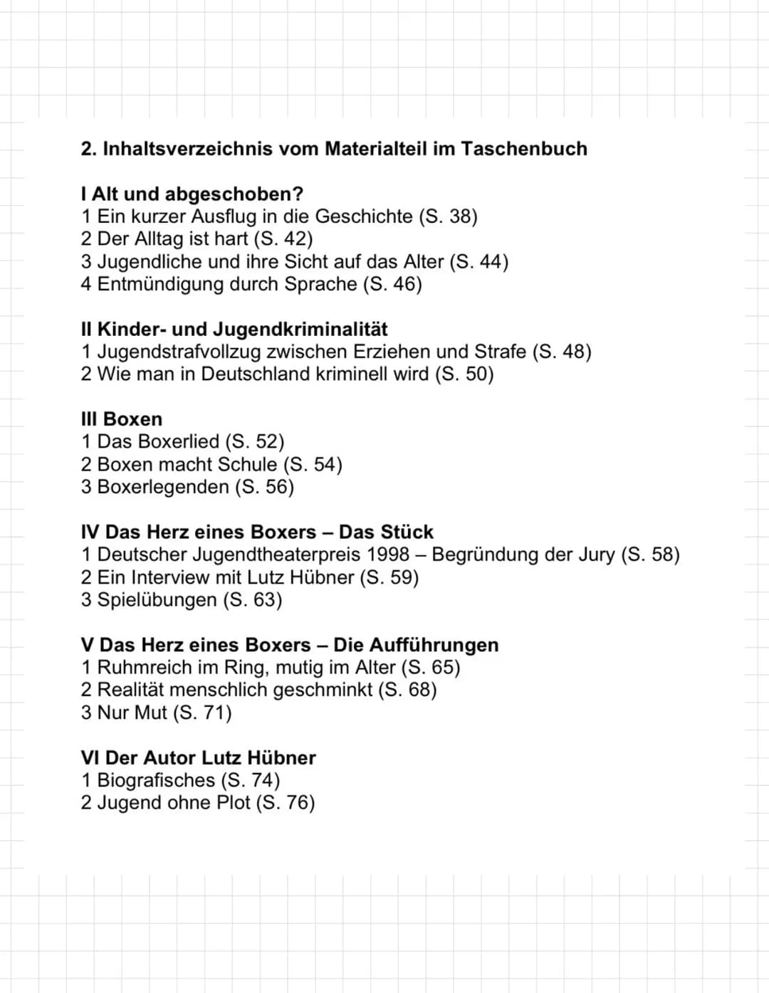 Lutz Hübner: Das Herz eines Boxers
Lektürekommentar von Karin Pohle
Der vorliegende Lektürekommentar besteht aus vier Teilen: 1. Basisinform
