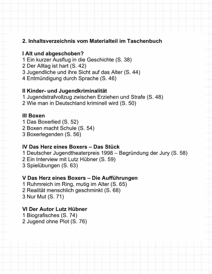 Lutz Hübner: Das Herz eines Boxers
Lektürekommentar von Karin Pohle
Der vorliegende Lektürekommentar besteht aus vier Teilen: 1. Basisinform