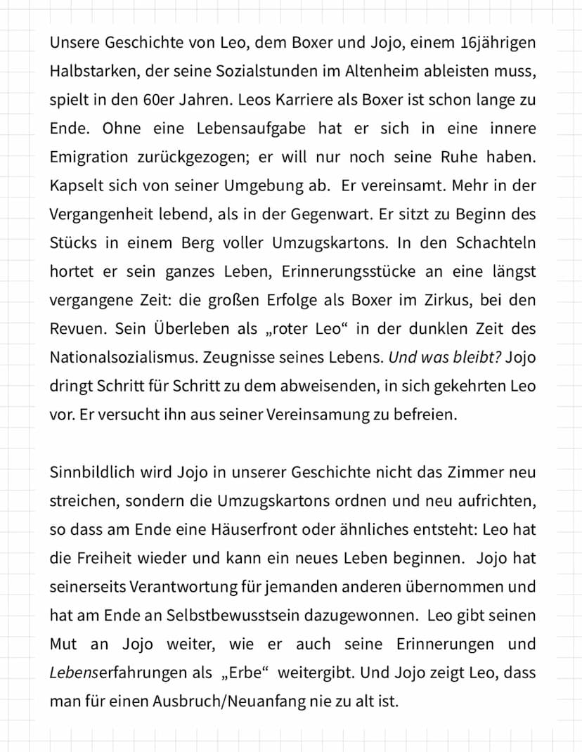 Lutz Hübner: Das Herz eines Boxers
Lektürekommentar von Karin Pohle
Der vorliegende Lektürekommentar besteht aus vier Teilen: 1. Basisinform