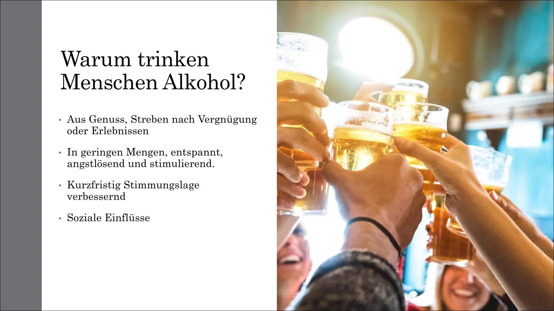 ALCOHOL
Wirkungen des
Alkohols auf
den
menschlichen
Körper
Wie gefährlich kann es sein? Gliederung
1. Was ist Alkohol?
2. Warum trinken Mens
