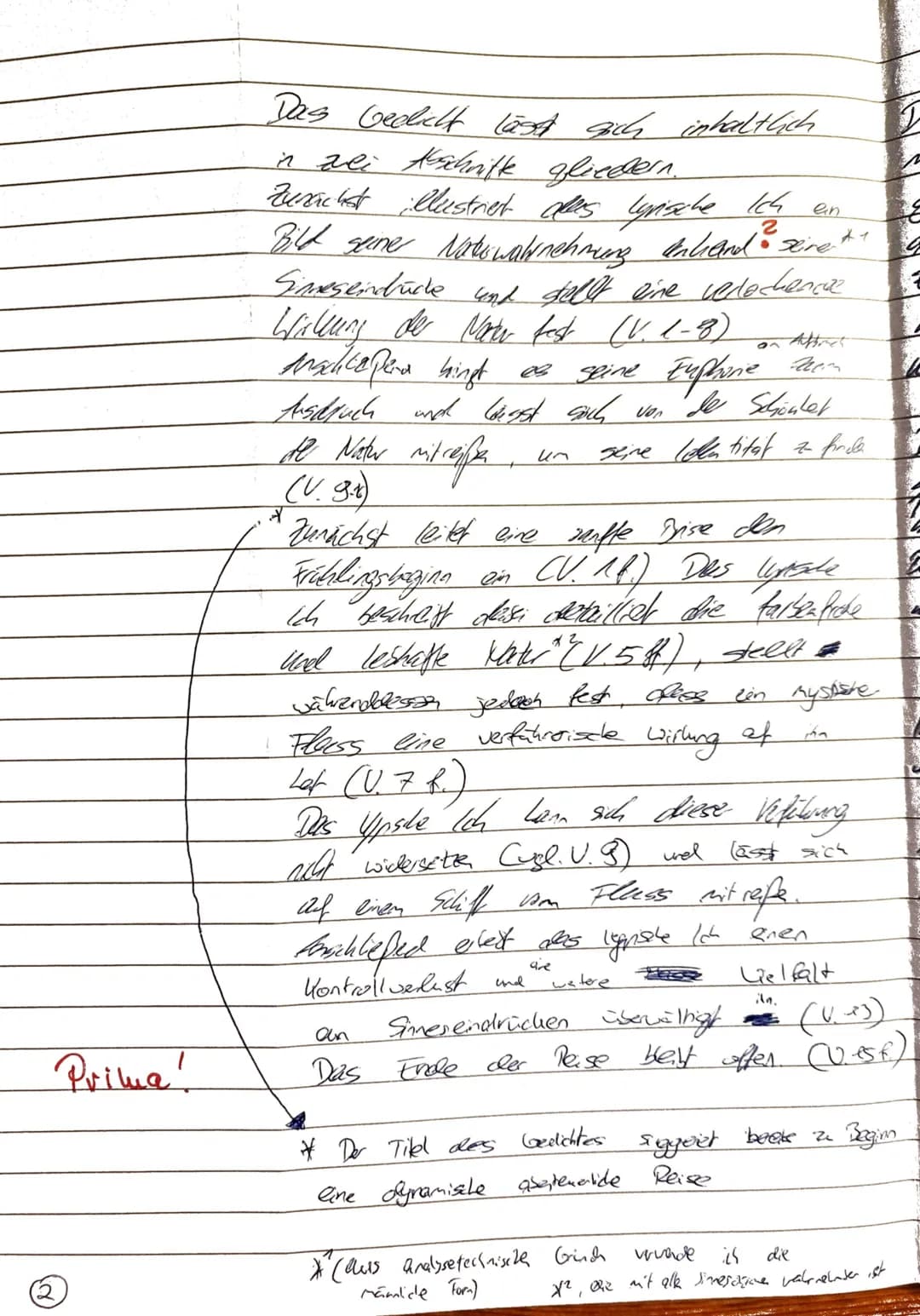 GKs Deutsch Q2
06.09.2023
(Zeit: 180 Minuten)
Klausur Nr. 1
,,Unterwegs sein" - Lyrik vom Barock bis zur Gegenwart
Aufgabenart I B: Vergleic