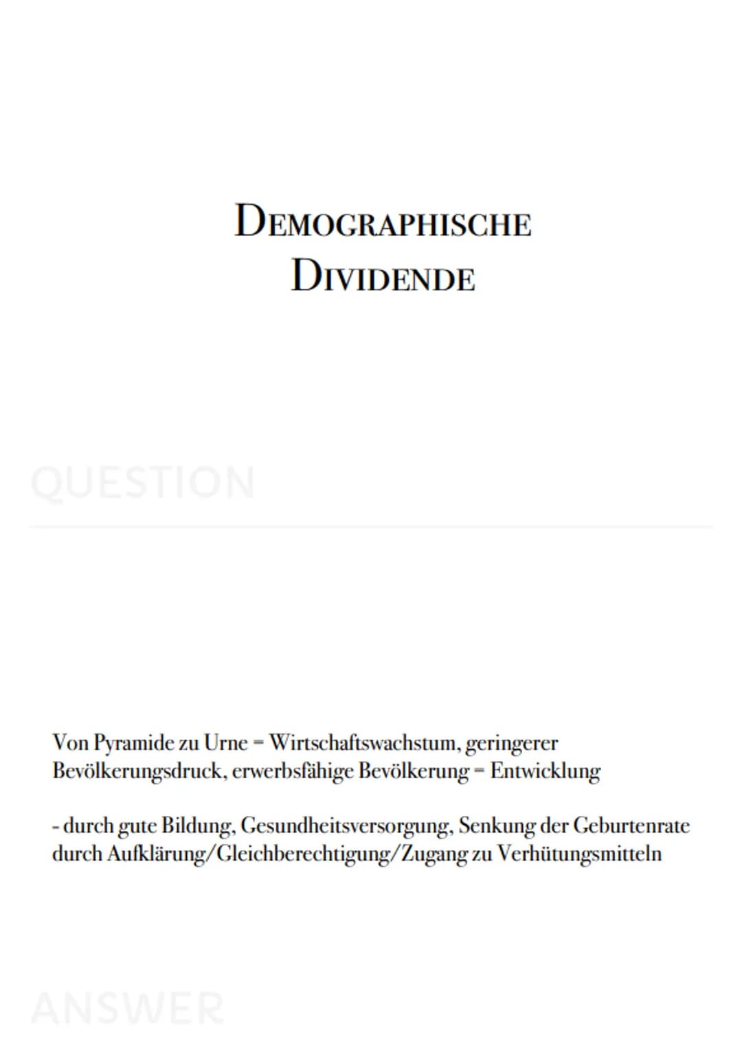 Geo
Karteikarten
- PUSH FAKTOREN
QUESTION
Krieg, politische Instabilität, Naturkatastrophen, Armut, Infrastruktur,
Bildungseinrichtungen, me