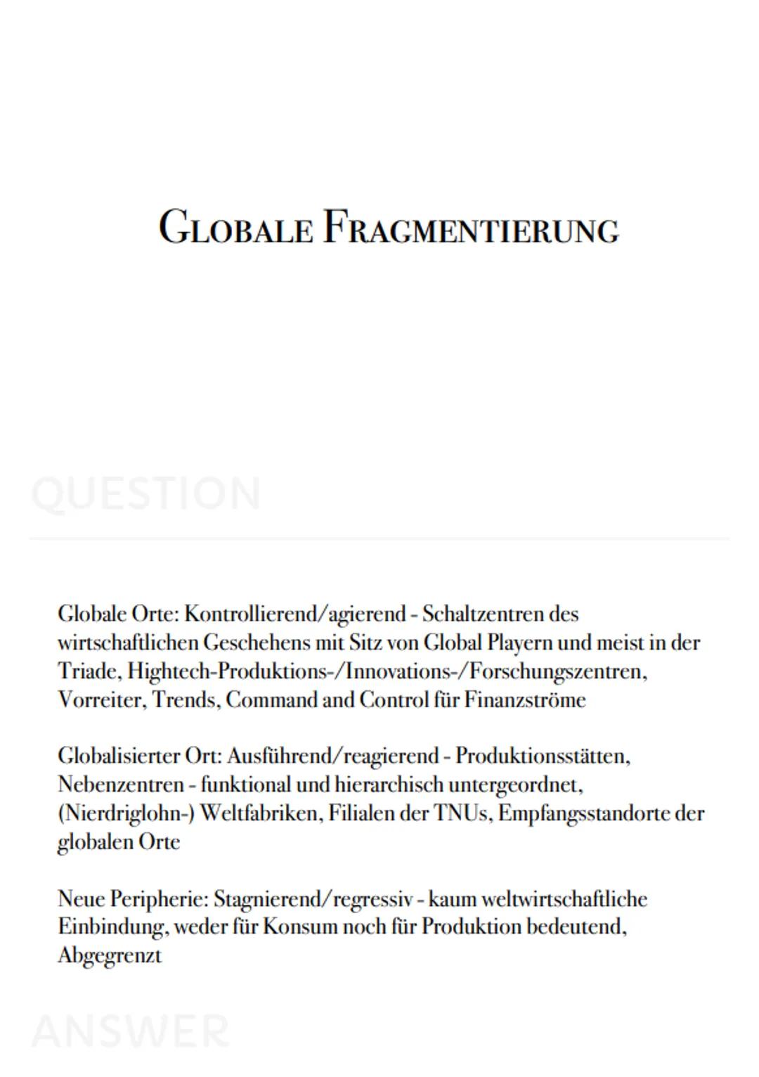 Geo
Karteikarten
- PUSH FAKTOREN
QUESTION
Krieg, politische Instabilität, Naturkatastrophen, Armut, Infrastruktur,
Bildungseinrichtungen, me