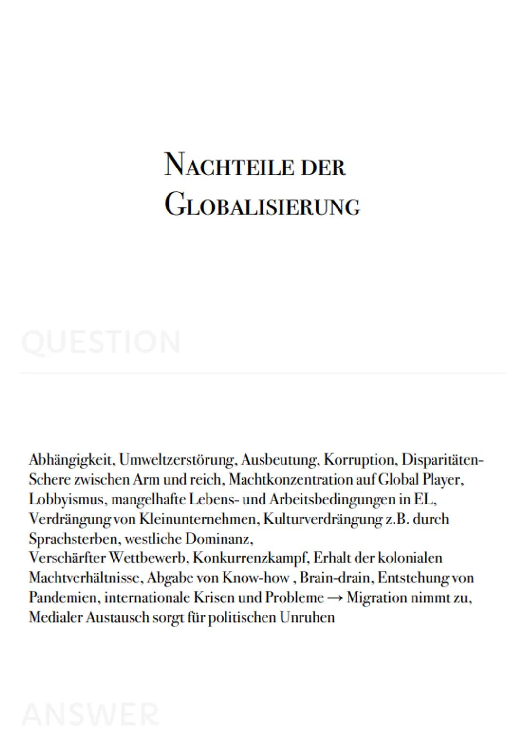 Geo
Karteikarten
- PUSH FAKTOREN
QUESTION
Krieg, politische Instabilität, Naturkatastrophen, Armut, Infrastruktur,
Bildungseinrichtungen, me