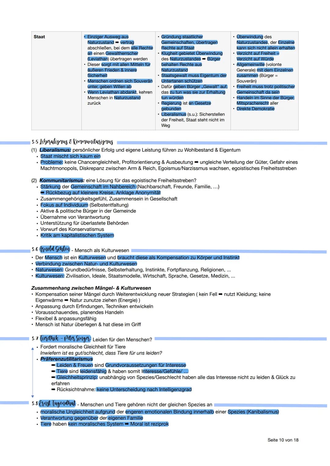 ▪ Philosophic Abitur - Thomanubersicht
1. Kurshalbjahr - Erkenntnisphilosophie
• Substanzdualismus: Geist & Körper bilden zwei Substanzen; w