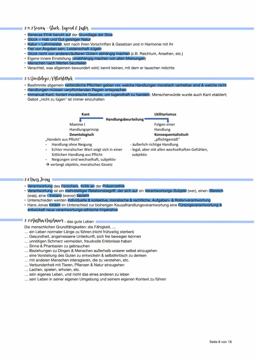 ▪ Philosophic Abitur - Thomanubersicht
1. Kurshalbjahr - Erkenntnisphilosophie
• Substanzdualismus: Geist & Körper bilden zwei Substanzen; w