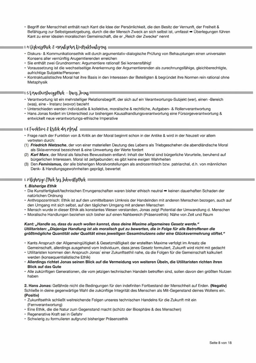 ▪ Philosophic Abitur - Thomanubersicht
1. Kurshalbjahr - Erkenntnisphilosophie
• Substanzdualismus: Geist & Körper bilden zwei Substanzen; w