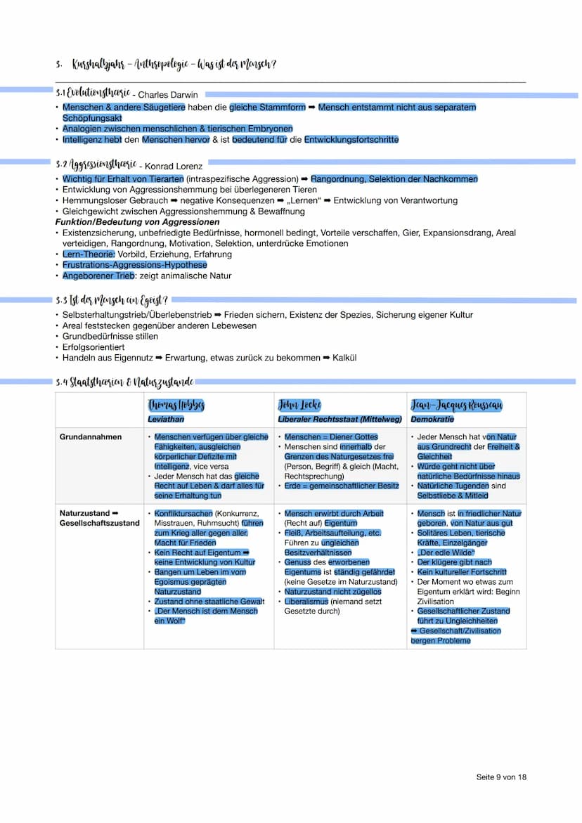 ▪ Philosophic Abitur - Thomanubersicht
1. Kurshalbjahr - Erkenntnisphilosophie
• Substanzdualismus: Geist & Körper bilden zwei Substanzen; w