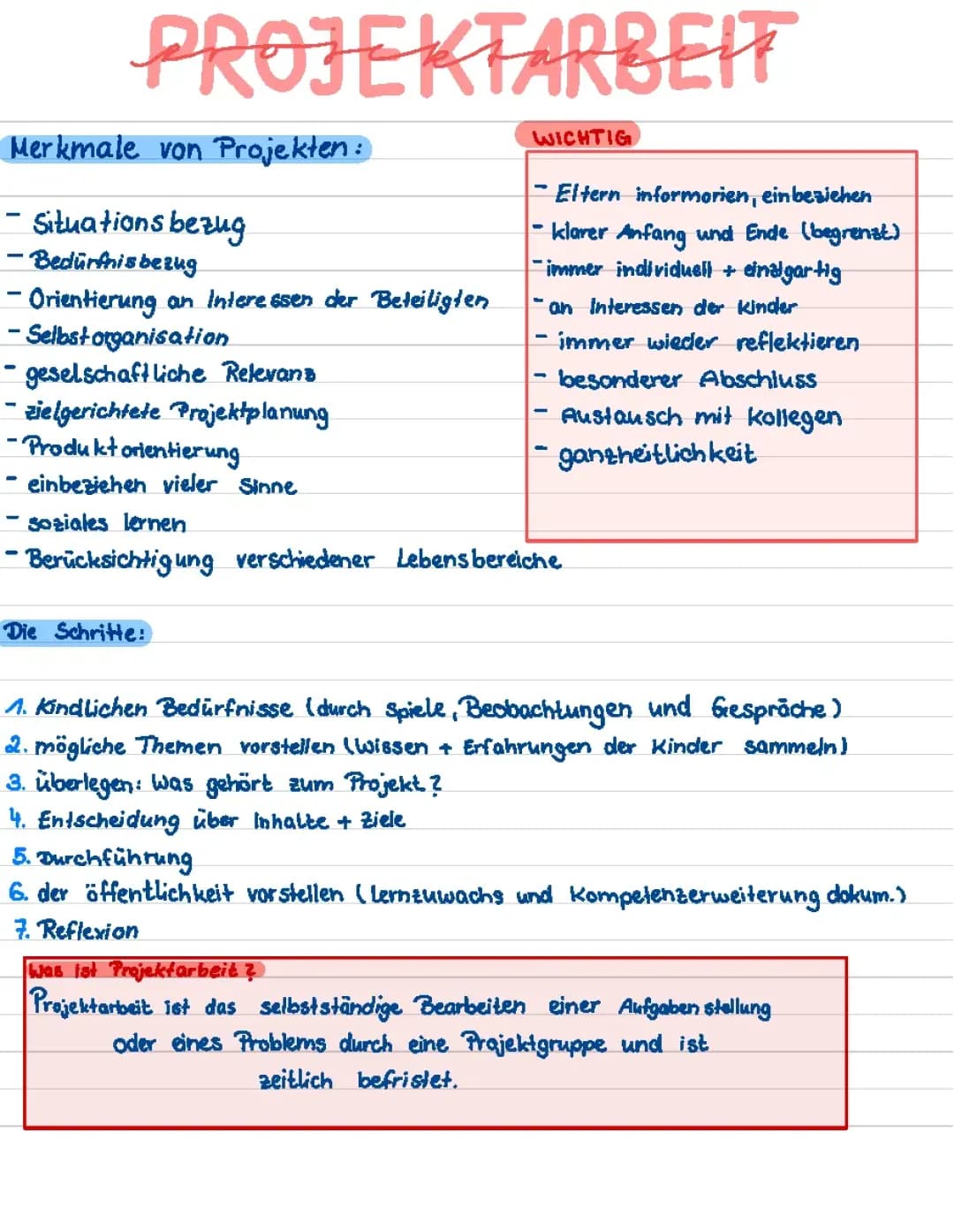 Projektplanung 