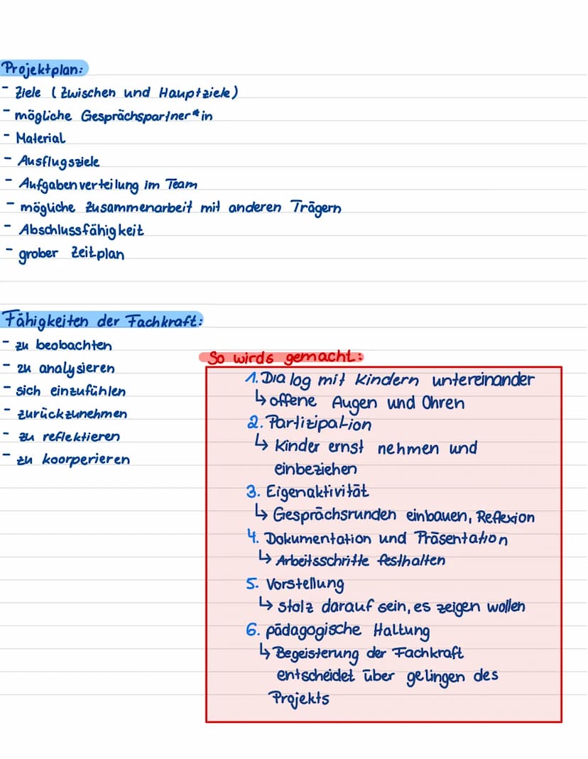 PROJEKTARBEIT
WICHTIG
Merkmale von Projekten:
- Situations bezug
- Bedürfnis bezug
- Orientierung an Interessen der Beteiligten
-Selbstorgan