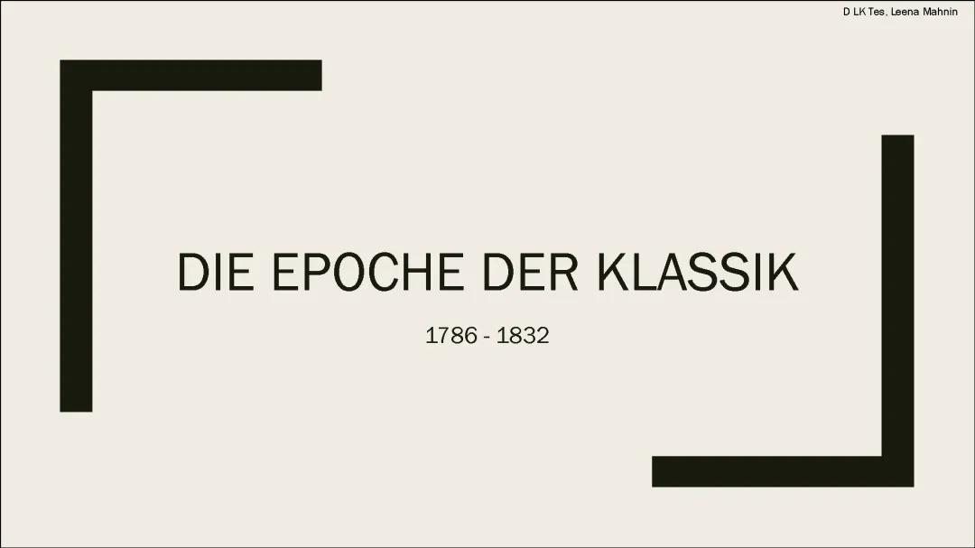 Merkmale der Weimarer Klassik: Entdecke die Klassik Epoche und ihre Werke