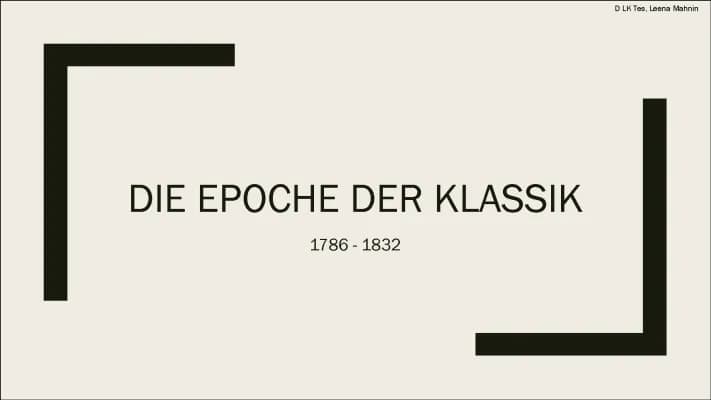 Know die Epoche der Klassik thumbnail