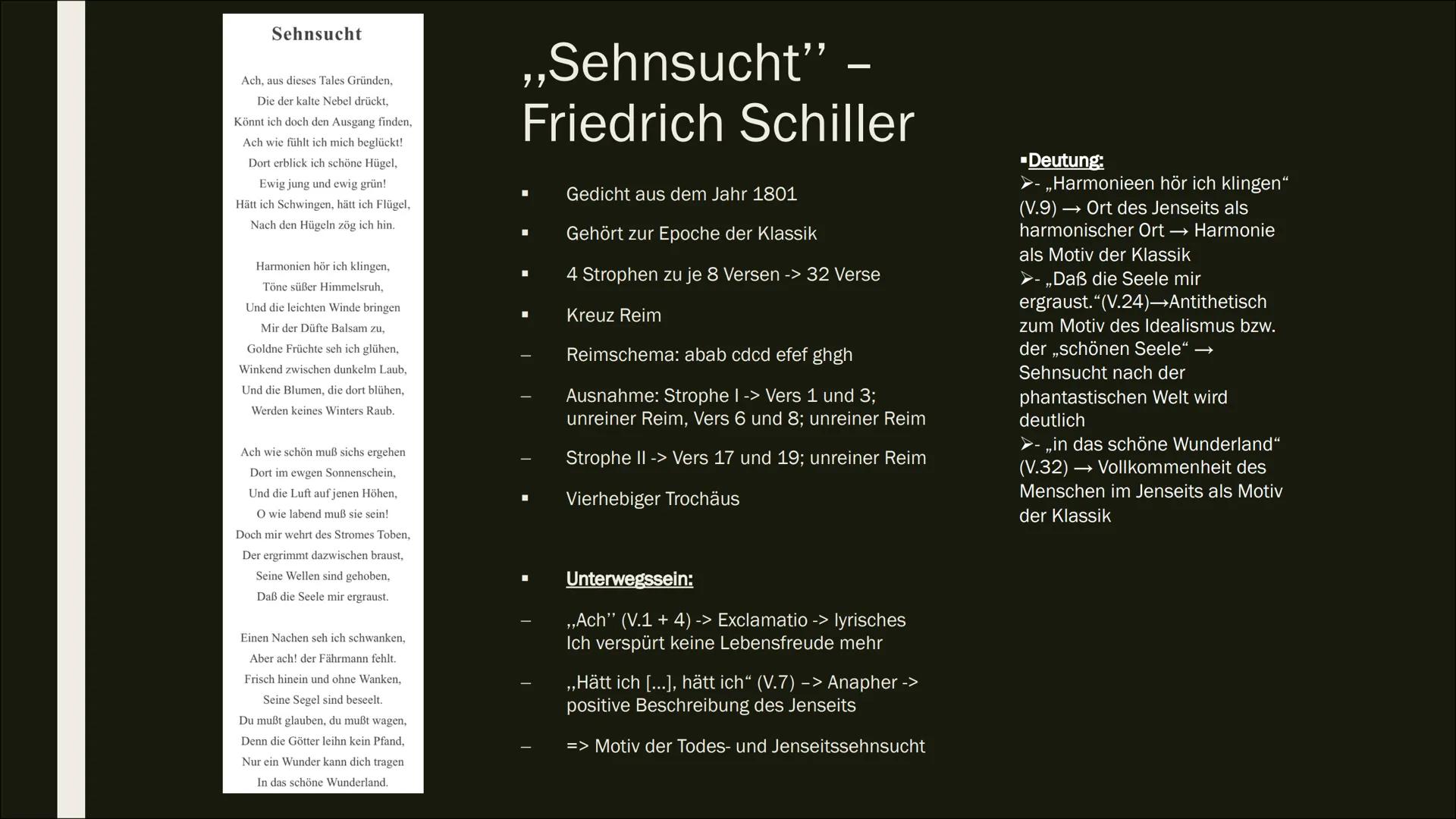 DIE EPOCHE DER KLASSIK
1786-1832
D LK Tes, Leena Mahnin Themen:
Der Begriff,,klassisch"
Historischer Kontext
Welt- und Menschenbild
Themen &