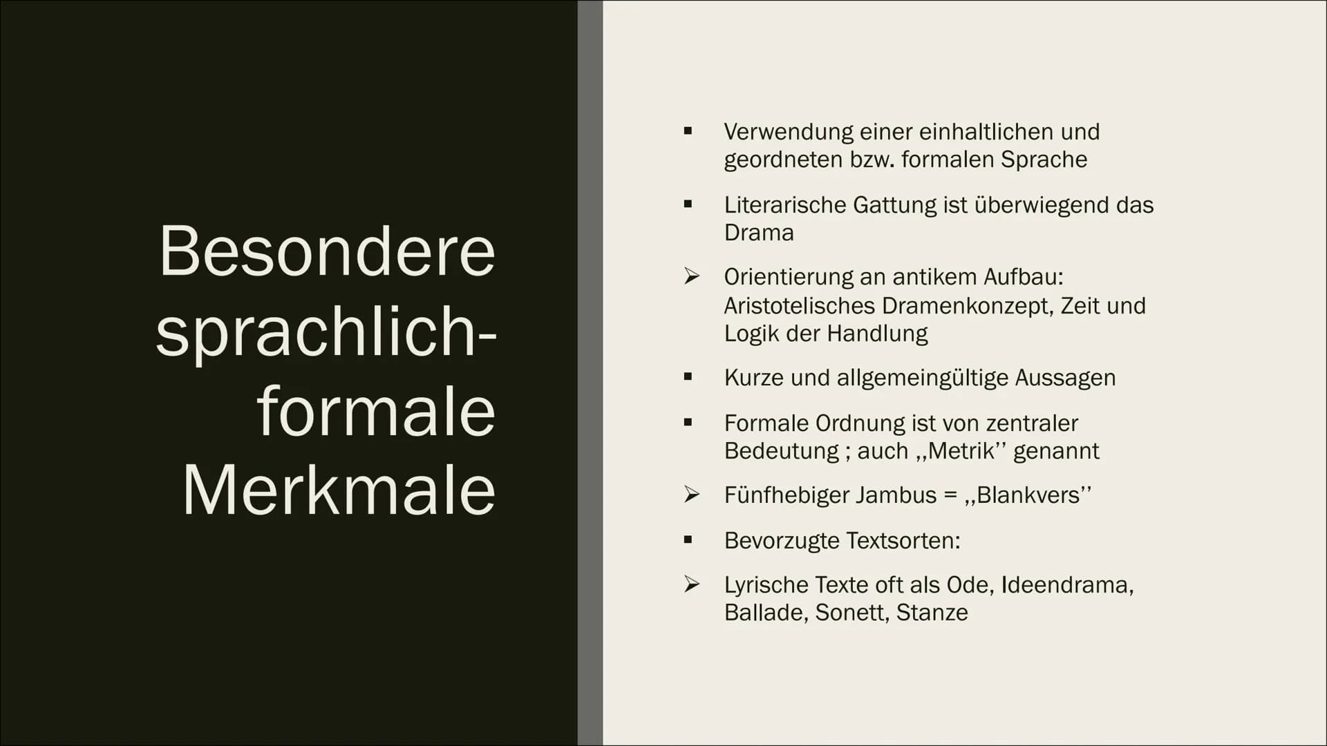 DIE EPOCHE DER KLASSIK
1786-1832
D LK Tes, Leena Mahnin Themen:
Der Begriff,,klassisch"
Historischer Kontext
Welt- und Menschenbild
Themen &